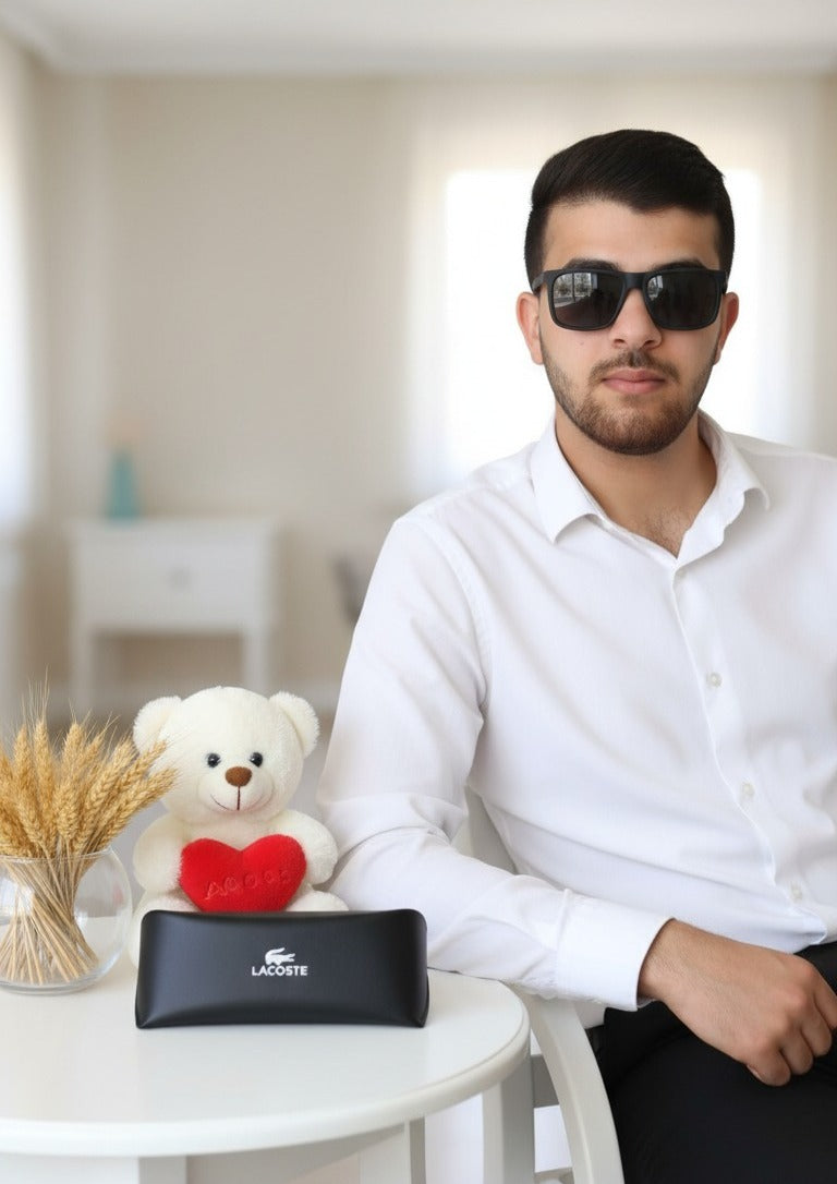 نظارات لاكوست رجالي فاخرة مع العلبة الأصلية